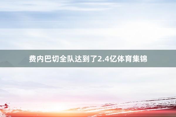费内巴切全队达到了2.4亿体育集锦