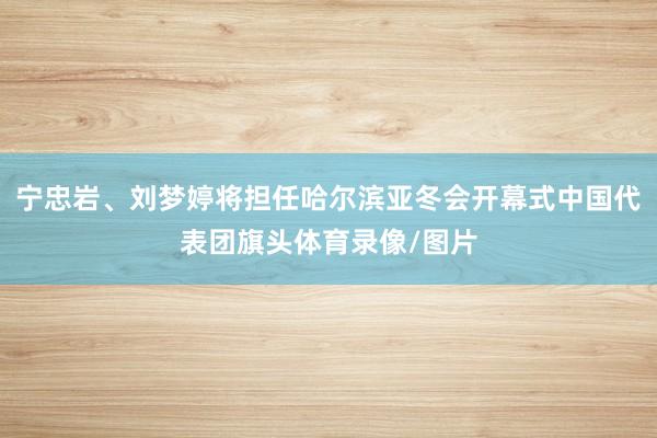 宁忠岩、刘梦婷将担任哈尔滨亚冬会开幕式中国代表团旗头体育录像/图片