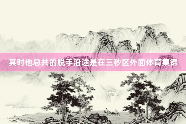 其时他总共的脱手沿途是在三秒区外面体育集锦