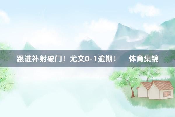 跟进补射破门！尤文0-1逾期！    体育集锦