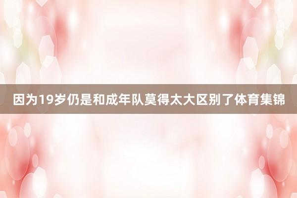 因为19岁仍是和成年队莫得太大区别了体育集锦