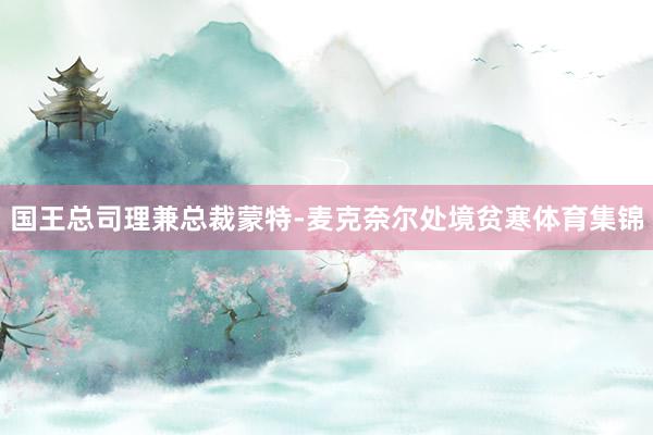 国王总司理兼总裁蒙特-麦克奈尔处境贫寒体育集锦