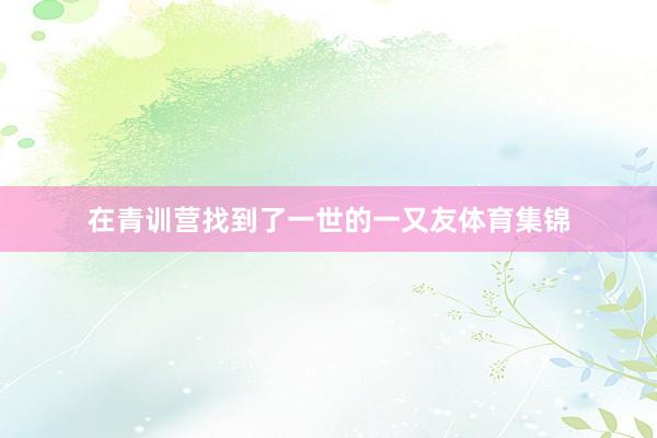 在青训营找到了一世的一又友体育集锦