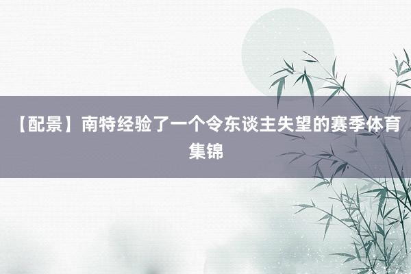 【配景】南特经验了一个令东谈主失望的赛季体育集锦