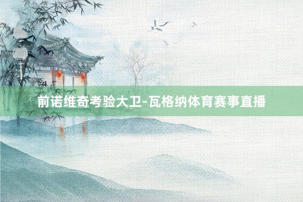 前诺维奇考验大卫-瓦格纳体育赛事直播