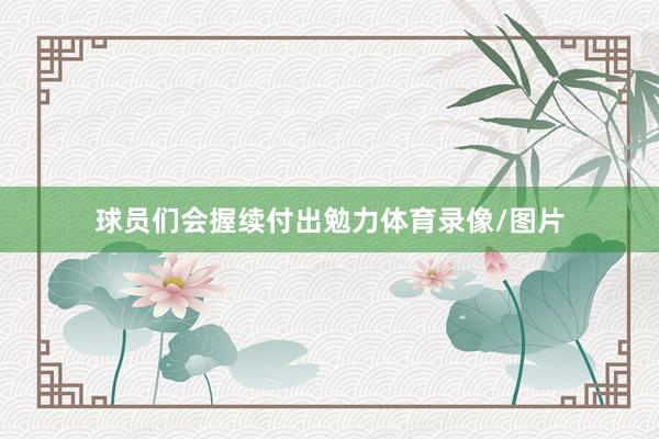 球员们会握续付出勉力体育录像/图片