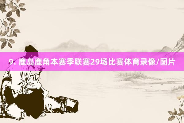 9. 鹿岛鹿角本赛季联赛29场比赛体育录像/图片