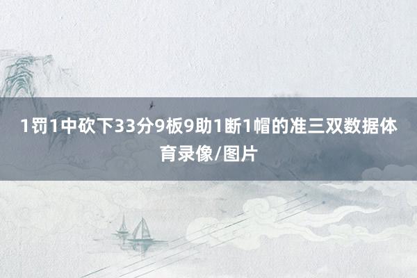 1罚1中砍下33分9板9助1断1帽的准三双数据体育录像/图片