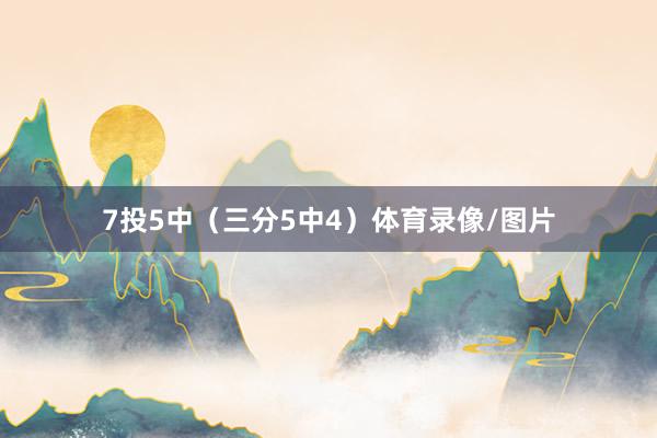 7投5中（三分5中4）体育录像/图片