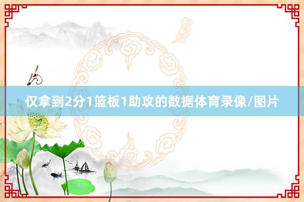 仅拿到2分1篮板1助攻的数据体育录像/图片