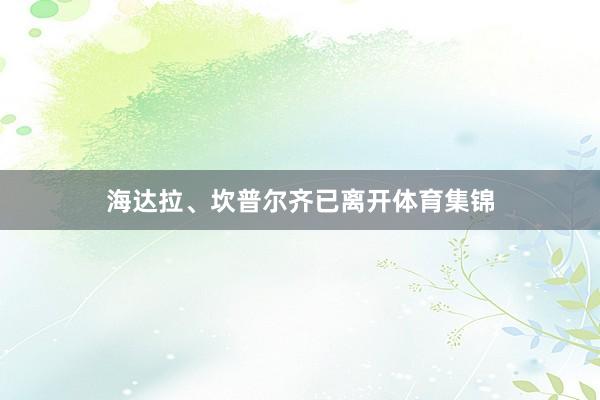 海达拉、坎普尔齐已离开体育集锦