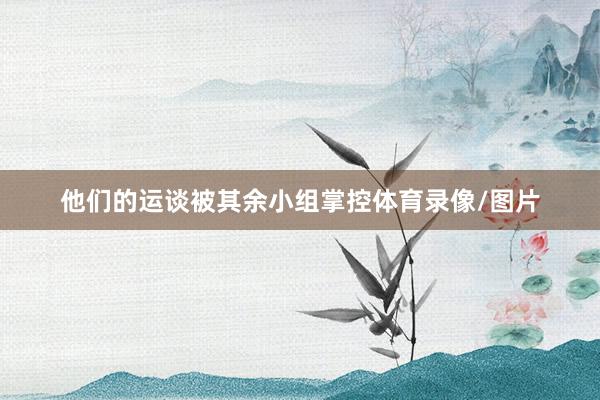 他们的运谈被其余小组掌控体育录像/图片